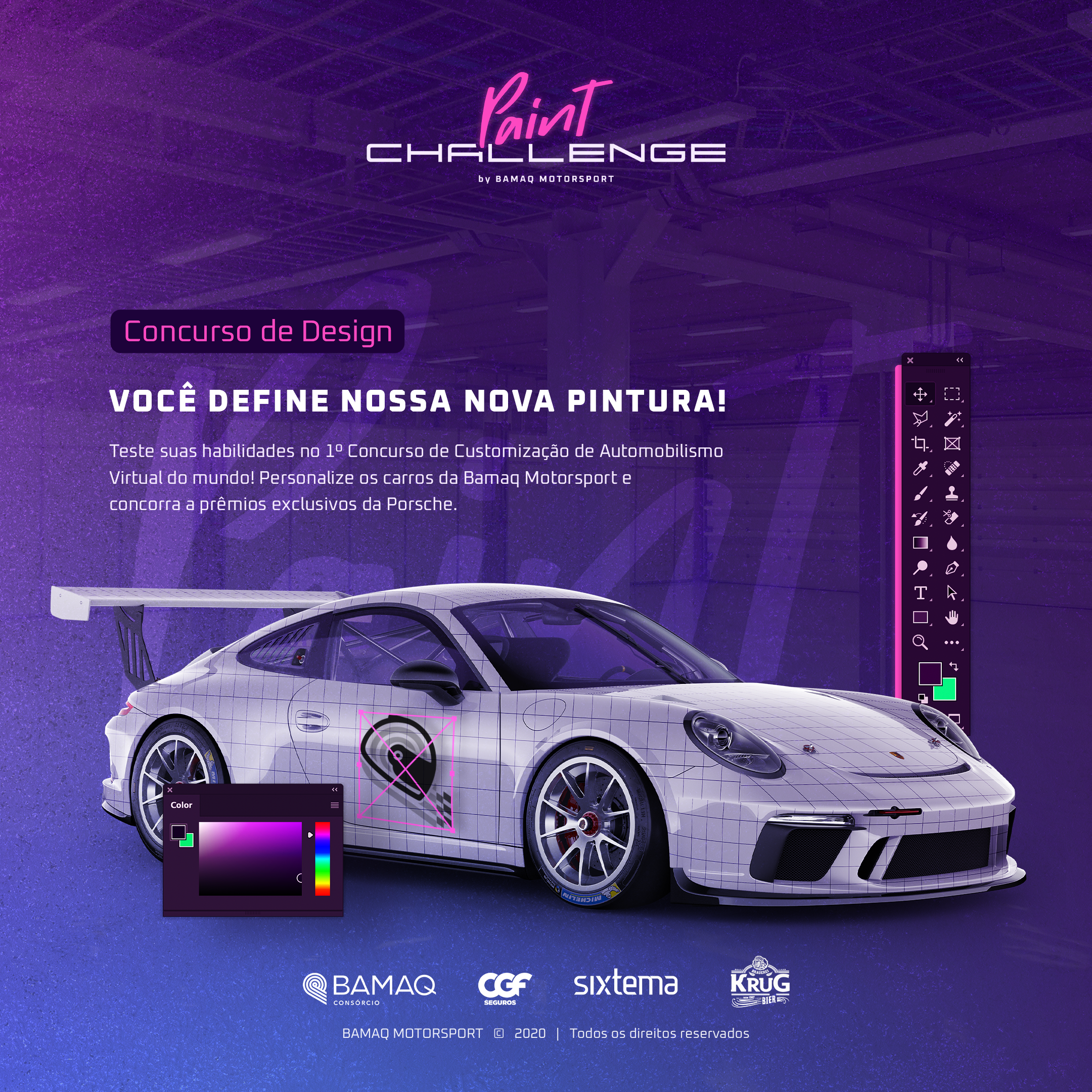 Concurso da Bamaq irá premiar com volta de Porsche GT3 em Interlagos